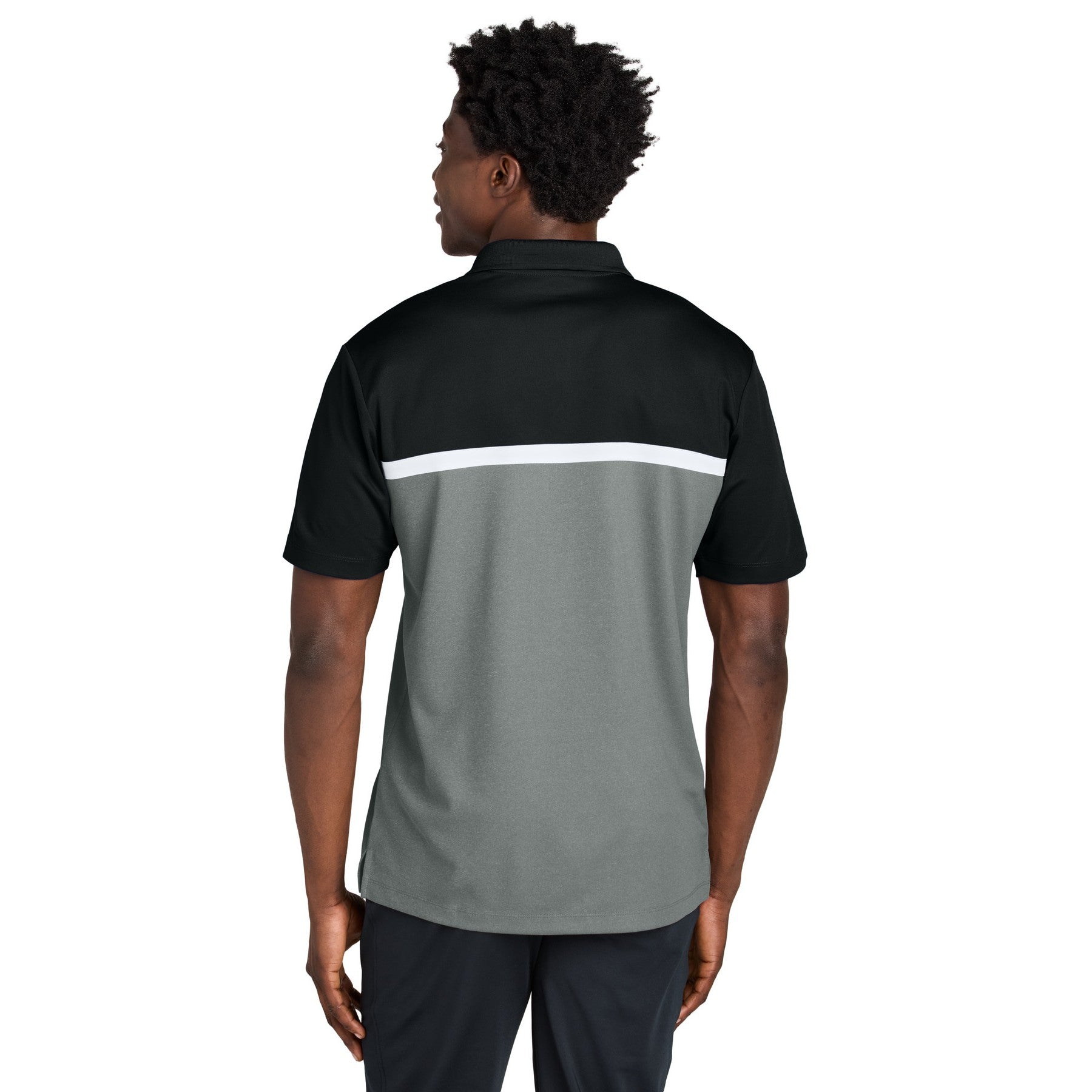 Daze of Blunder Polo — Men's Lightweight Black/Grey Performance Polo
